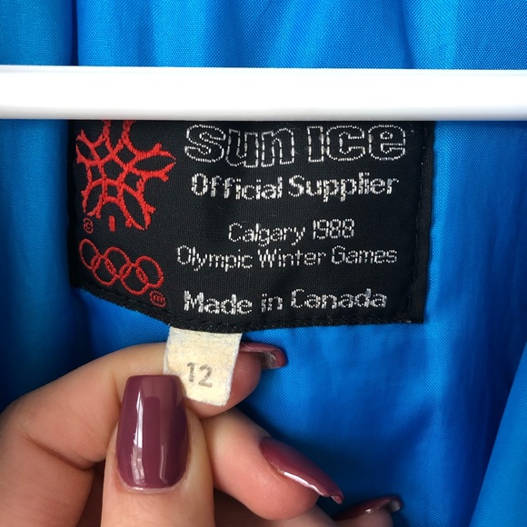 1988 Calgary Olympic Ski Jacket VINTAGE SUNICE - Picture 4 of 7